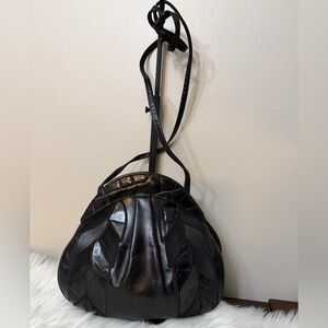Susan GAIL VINTAGE GENUINE SNAKE BELLIDO CROSSBODY HANDBAG